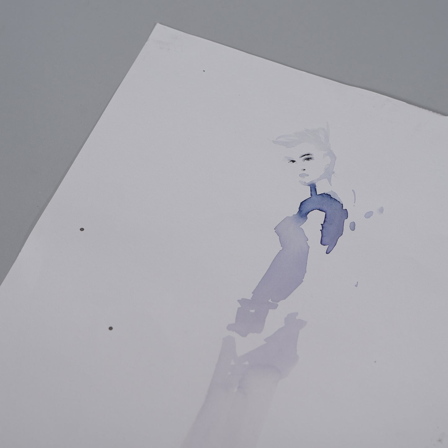 Blue silhouette