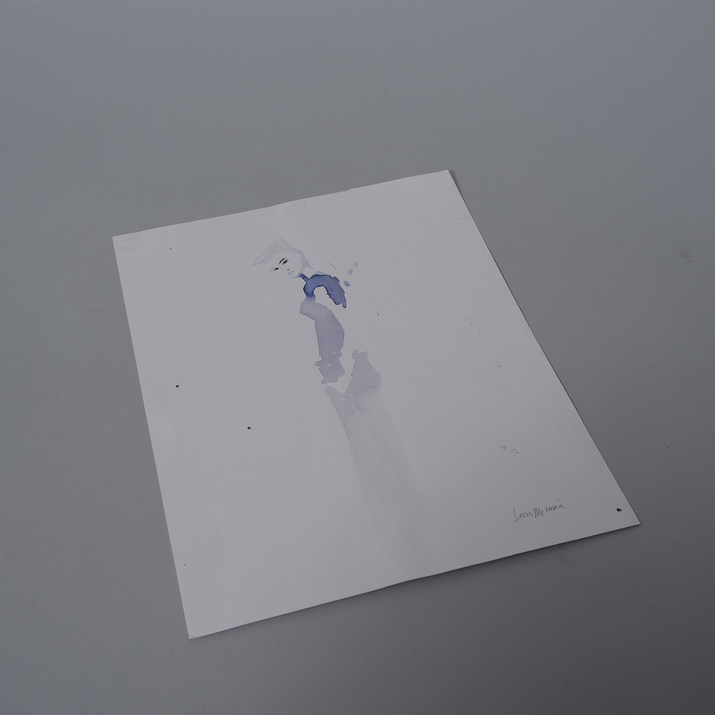 Blue silhouette