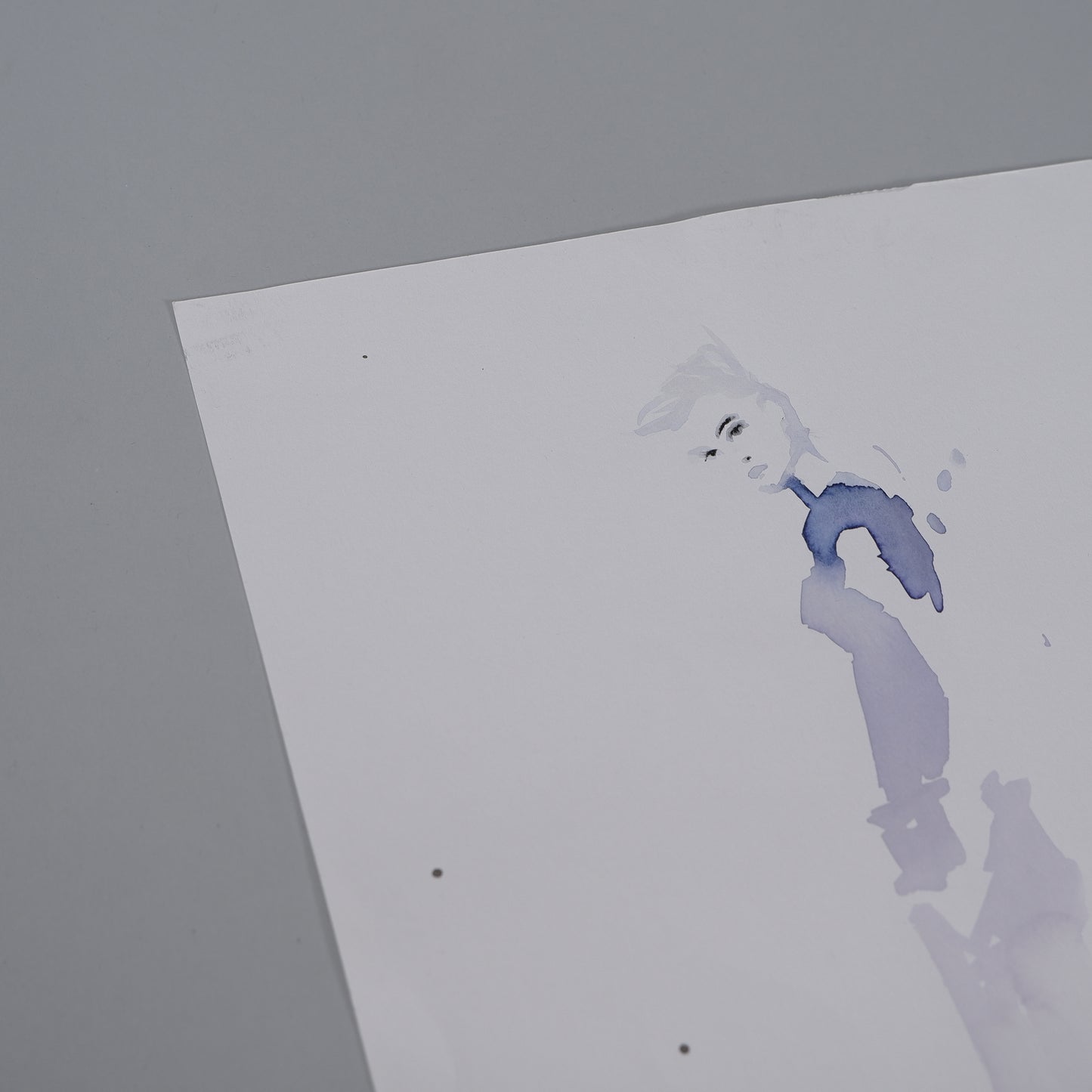Blue silhouette